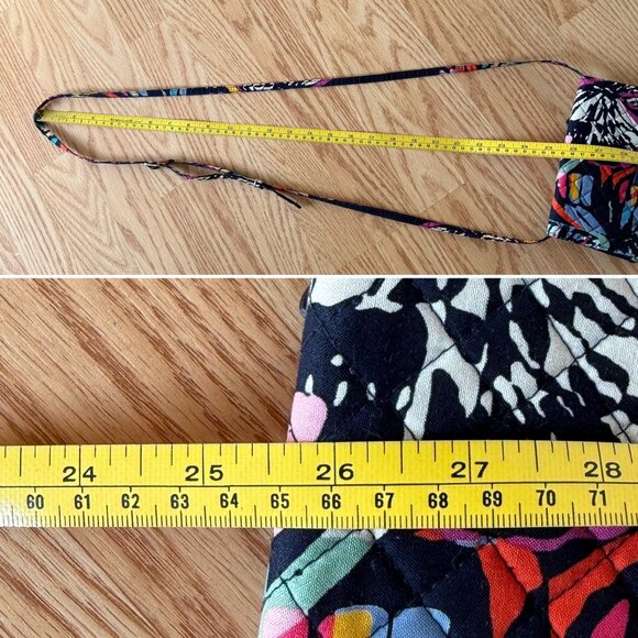 Vera Bradley Crossbody Wallet Purse Small Butterfly Flutter Pattern 2018 - Picture 12 of 13